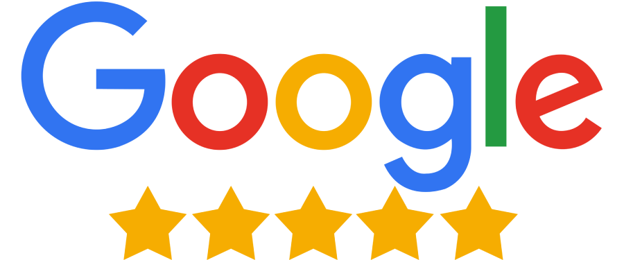 Google-Bewertung mit fünf Sternen